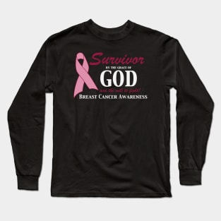 Survivor by the grace of God T-Shirt Long Sleeve T-Shirt